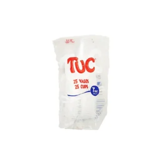 VASO PLAST TRANS 7 ONZ X 25 UND