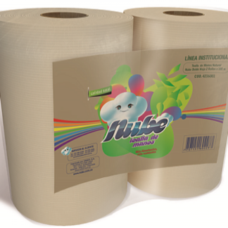 TOALLA DE MANOS NAT NUBE 2HX100 MT X 6 ROLL