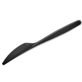 CUCHILLO PLASTICO NEGRO DARNEL X 100 UND